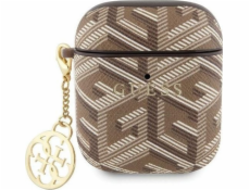 Guess Guess GUA2PGCE4CW kryt na AirPods 1/2 hnědý/hnědý přívěsek GCube