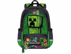KIDS Školní batoh na výlet pro dítě Dětská škola / Minecraft 3D / Mc00050