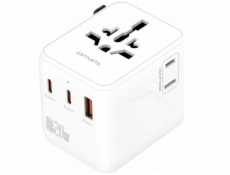 4smarts Cestovní adaptér Nomad GaN 20W 2C+1A bílý