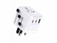 C2G Univerzální cestovní adaptér s USB-A a 2x USB-C