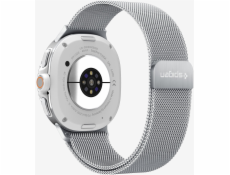 Spigen Metal Fit, stříbrný - Samsung Galaxy Watch 8 (40/44/46mm)