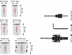 Bosch SADA PILY T MM B 9p SET