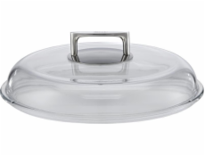 Rosle Poklička na hrnec 29,3 x 29,3 x 9,5 cm nerezová ocel/sklo stříbrná