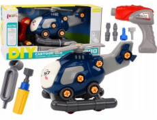 LeanToys DIY modrý vrtulník