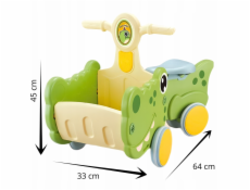Bounn Veselá dětská jízdárna s krokodýlem rA3A1 a košíkem