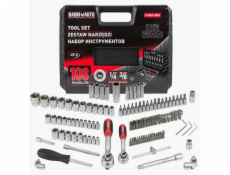 NoName Sada nářadí 108 dílů 1/4 a 3/8 (4-22 mm)