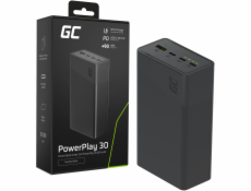 Green Cell Greencell PowerPlay 30 - černá powerbanka 30 000 mAh, 22,5 W, 4 porty