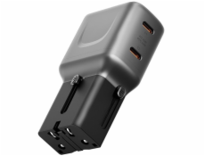dbramante Nabíječka do zásuvky Energea TravelGo Adapter 45 2xUSB-C 45W grafitově černá