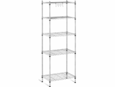 Royal Catering Drátěný úložný regál s prolamovanými otvory, šedý, 150x55x35cm, nosnost do 150 kg Drátěný úložný regál s prolamovanými otvory, šedý, 150x55x35cm, nosnost do 150 kg (10011227) - 1009674