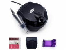 ExtraLink vrtačka na nehty černá, manikúra a pedikúra profesionální 65W + sada vrtáků