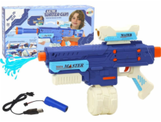 LeanToys Vodní puška M416 s bateriemi 650 ml modrá
