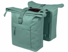 Basil DVOJITÁ BRAZNA BROOKLYN 41L, systém háků MIK, voděodolná, stříbrozelená (NOVINKA 2026)