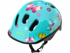 Meteor Dětská bezpečnostní cyklistická helma KS06 BUTTERFLIES velikost 44-48