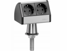 NoName Prodlužovací kabel bez vypínače EVOline EVOLINE®T-Dock 2fach 93022055, Žádný, Počet zásuvek: 2