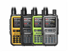 Vysílačka Baofeng UV-5R EU MINI USB-C Bluetooth VHF UHF Letecké pásmo Šedá