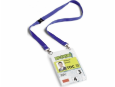 Durable Odolná jmenovka A6 s otevřeným horním okrajem a tmavě modrou stuhou (852507)