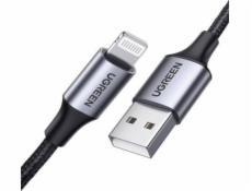 Ugreen USB-A - Lightning USB kabel 1 m černý (60156)