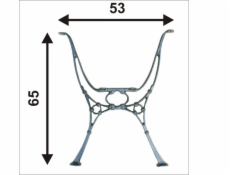 NoName Nízká noha pro zahradní stůl C