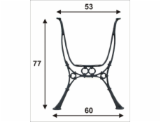 NoName Vysoká noha pro zahradní stůl