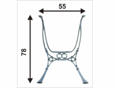 NoName Vysoká noha pro zahradní stůl