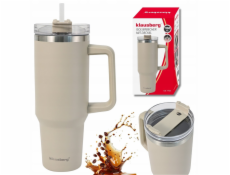 Klausberg OCELOVÝ TERMOHRNEK 1100ML S RUKOJEŤEM A BRČKEM KB-7944