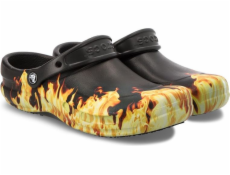 Crocs Pánské žabky Bistro Graphic Clog, černé, velikost 38/39