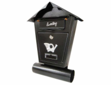 NoName Starožitná šedá poštovní schránka s tubusem SD1T