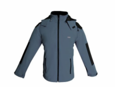 NoName Klasická softshellová bunda M, šedá