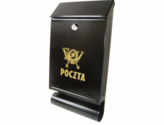 NoName Černá poštovní schránka s tubou A-4T