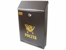 NoName Šedá starožitná poštovní schránka A-4