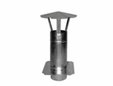 NoName Větrací komín se střechou a pozinkovaným plechem 120 mm