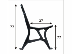 NoName Noha městské lavičky č. 2, 5 desek