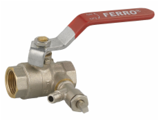 Ferro Kulový kohout 6/4 s hadicovou přípojkou, odvzdušněním a zástrčkou (KPW5)