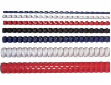 Fellowes kulatý plastový hřbet 28 mm bílý, 50 ks, 201–240 listů (5348602)