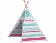 JOHN GMBH Dřevěný stan týpí modro-černý John