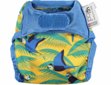 Close Caboo Caboo Close, zacvakávací plenka pro novorozence, opakovaně použitelná, papoušek