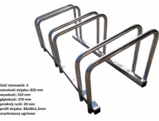 Unimet Stojan na kola pro 3 osoby, žárově zinkovaný