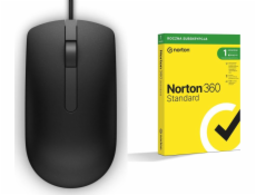 Dell Myš MS116 (570-AAIR) + Norton 360 Standard 1 zařízení 12 měsíců (21408666)