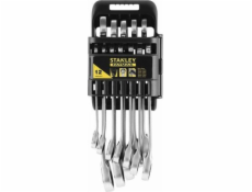 Stanley Ráčnové a přepínací klíče 8-19 mm, 12 ks.