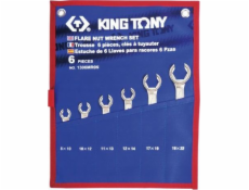 King Tony Sada 6 klíčů na brzdové potrubí 8 - 22 mm, pouzdro KT1306MRN