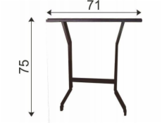 Unimet Ocelové nohy stolu sada 2 kusů.