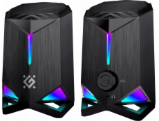 Defender Reproduktory Solar 10, 2.0, 10W, černé, Bluetooth 5.3/AUX