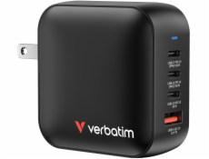 Verbatim Nabíječka GaN USB 3.0, USB C, šedá, 100 W, vyměnitelné konektory C, G, A