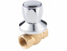 Ferro Skrytý kulový kohout, vnitřní závit s knoflíkem a rozetou, 3/4 , F-Power