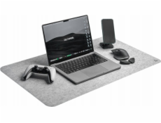 Ram mounts DELTAHUB Minimalistická podložka na stůl L (800MM X 450MM, Šviesiai pilkas) Peles Kilimelis