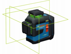 Bosch Powertools Čárový laser GLL 80-33 G Professional (modro-černý, zelené laserové čáry, vč. univerzálního držáku LB 10)