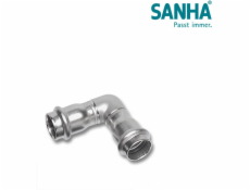 SANHA NiroSan-Press úhlové spojky 90° PxP 28