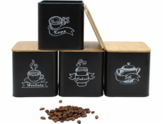 Brunbeste SADA 4 KUCHYŇSKÝCH NÁDOB NA VOĽNÉ PRODUKTY 4263