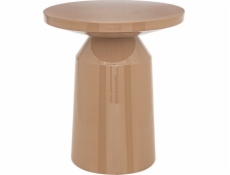 ModernHome Béžový kovový odkládací stolek