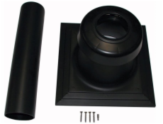 Poujoulat PLASTOVÝ KRYT KOMÍNOVÉ ŠACHTY DN80 S INTEGROVANÝM PŘÍVODEM VZDUCHU A ODVODEM SPALIN